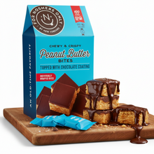 Load image into Gallery viewer, For Noshers Only Peanut Butter Bites Rice Crispies Treat Box, Vegan, Kosher - 6.4 oz box