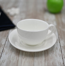 Load image into Gallery viewer, Wilmax Porcelain Set Of 6 White Tea Cup 8 Oz | 250 Ml