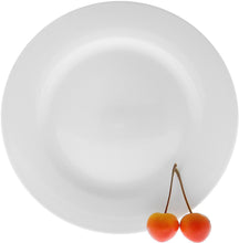 Load image into Gallery viewer, Wilmax Porcelain Set Of 6 Professional Rolled Rim White Dessert Plate 8" inch | 20 Cm