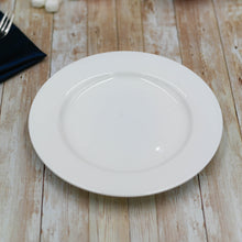 Load image into Gallery viewer, Wilmax Porcelain Set Of 6 Professional Rolled Rim White Dinner Plate 9" inch | 23 Cm