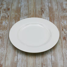 Load image into Gallery viewer, Wilmax Porcelain Professional Rolled Rim White Round Plate / Platter 12" inch |