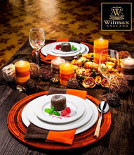 Load image into Gallery viewer, Wilmax Porcelain Professional Rolled Rim White Round Plate / Platter 12" inch |