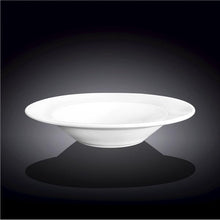 Load image into Gallery viewer, Wilmax Porcelain Set Of 6 Professional Rolled Rim White Deep Plate 8" inch | 8 Fl Oz