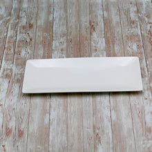 Load image into Gallery viewer, Wilmax Porcelain Set Of 3 White Sushi/Canape Dish 14" inch X 5.5" inch | 36 X 14 Cm