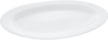 Load image into Gallery viewer, Wilmax Porcelain Professional Rolled Rim White Oval Plate / Platter 14" inch |