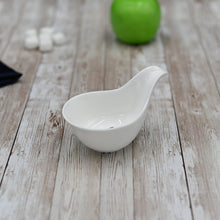 Load image into Gallery viewer, Wilmax Porcelain Set Of 6 White Snack Dish 5" inch | 3 Fl Oz |