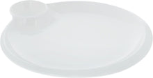 Load image into Gallery viewer, Wilmax Porcelain Set Of 3 White Round Platter With Sauce Compartment 10" inch |