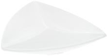 Load image into Gallery viewer, Wilmax Porcelain Set Of 3 White Divided Triangular Dish 9.5" inch | 24 Cm