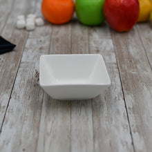 Load image into Gallery viewer, Wilmax Porcelain Set Of 6 White Square Snack / Sauce Dish 4" inch X 3.75" inch X 2" inch |5 Fl Oz