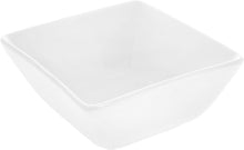 Load image into Gallery viewer, Wilmax Porcelain Set Of 6 White Square Snack / Sauce Dish 4.75" inch X 4.5" inch X 2.5" inch |11 Fl Oz