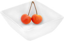 Load image into Gallery viewer, Wilmax Porcelain Set Of 6 White Square Snack / Sauce Dish 4.75" inch X 4.5" inch X 2.5" inch |11 Fl Oz