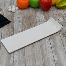Load image into Gallery viewer, Wilmax Porcelain Set Of 3 White Rectangle Sushi Dish 12" inch X 4" inch | 30.5 X 9.5 Cm