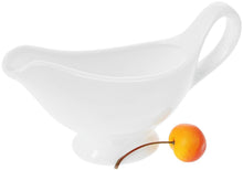 Load image into Gallery viewer, Wilmax Porcelain Set Of 4 White Sauce Boat 6 Oz | 170 Ml
