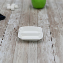 Load image into Gallery viewer, Wilmax Porcelain Set Of 12 Rectangle White Soy Dish 3.25" inch X 3.25" inch |