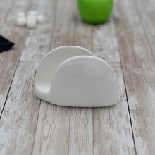 Load image into Gallery viewer, Wilmax Porcelain Set Of 6 White Napkin Holder 4.5" inch X 3" inch | 11 X 8 Cm