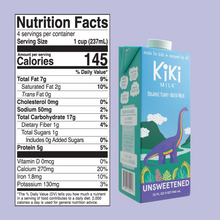 Load image into Gallery viewer, Unsweetened Kiki Milk • 32 fl oz • Pack of 6 by Kiki Milk