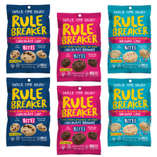 Load image into Gallery viewer, Rule Breakers Bites Variety Pack - 6 Packs x 4 oz