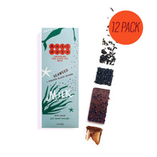 Load image into Gallery viewer, Antidote Chocolate MERMAID: SEAWEED + BLACK SESAME MILK CHOCOLATE 56% - 12 Bars