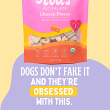 Load image into Gallery viewer, Ava's Pet Palace Organic Baked Dog Treats Bag - Cheeze Pleeze