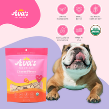 Load image into Gallery viewer, Ava's Pet Palace Organic Baked Dog Treats Bag - Cheeze Pleeze