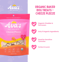 Load image into Gallery viewer, Ava's Pet Palace Organic Baked Dog Treats Bag - Cheeze Pleeze