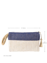Load image into Gallery viewer, KORISSA Block A Clutch - Blue
