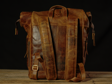 Load image into Gallery viewer, Vintage Gentlemen “The Roosevelt” Buffalo Leather Backpack