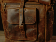 Load image into Gallery viewer, Vintage Gentlemen “The Roosevelt” Buffalo Leather Backpack
