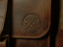 Load image into Gallery viewer, Vintage Gentlemen “The Roosevelt” Buffalo Leather Backpack