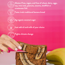 Load image into Gallery viewer, Gluten-Free, Vegan, Upcycled, Top 9 Allergen-Free Banana Bread Mix