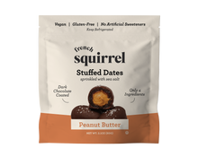Load image into Gallery viewer, French Squirrel Bateaux: Peanut Butter Dark Chocolate Stuffed Dates Bag - 4 Bags case