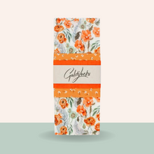 Load image into Gallery viewer, Goldilocks Goods Beeswax Food Wraps: Golden Floral Set of 3