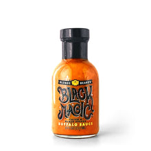 Load image into Gallery viewer, Blonde Beard’s Black Magic Buffalo Sauce bottle - 12 bottles x 8 oz case