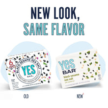 Load image into Gallery viewer, YES BAR® Black Sesame Sea Salt Pack - 6 Packs