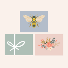 Load image into Gallery viewer, Goldilocks Goods Blank Greeting Card: Set of 3
