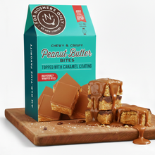 Load image into Gallery viewer, For Noshers Only Peanut Butter Bites Rice Crispies Treat Box, Vegan, Kosher - 6.4 oz box