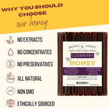 Load image into Gallery viewer, Arvoli Honey Elderberry infused Honey Sticks