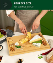 Load image into Gallery viewer, Royal Craft Wood Cheese board with knives