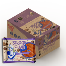 Load image into Gallery viewer, Stroop Club Chai Caramel Plant Based and Organic Stroopwafels Box - 12 packs x 2-pack case