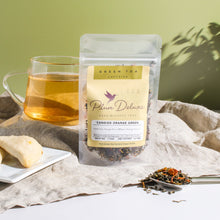 Load image into Gallery viewer, Plum Deluxe Tea Candied Orange Green Tea