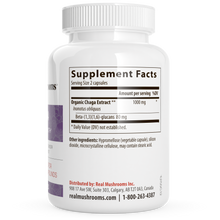 Load image into Gallery viewer, Real Mushrooms Organic Chaga Extract Capsules by Real Mushrooms