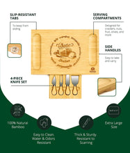 Load image into Gallery viewer, Royal Craft Wood Cheese board with knives
