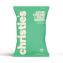 Load image into Gallery viewer, Christie's Sour Cream and Wild Onion Potato Chips Bag - 6 bags x 1.5oz case