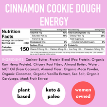 Load image into Gallery viewer, Cinnamon Cookie Dough ENERGY (12 Count) 🍪 by B.T.R. Bar