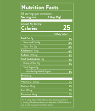 Load image into Gallery viewer, A graphic of the nutrition label for Classic Herb SaladSprinkles