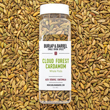Load image into Gallery viewer, 12 oz foodservice container of whole cloud forest cardamom