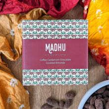 Load image into Gallery viewer, Madhu Chocolate Coffee Cardamom Chocolate Almonds