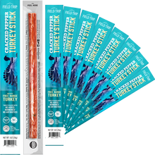 Load image into Gallery viewer, Field Trip Cracked Pepper Turkey Stick 1.0 oz (24 sticks) box - 6 boxes x 24 - 1.0oz sticks case