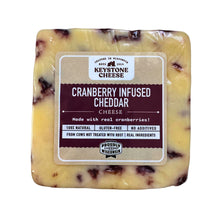 Load image into Gallery viewer, Keystone Cheese Cranberry Infused Cheddar