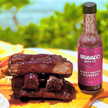 Load image into Gallery viewer, GHOST PEPPER & BLUEBERRY HOT SAUCE